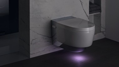 Chromuotas Geberit AquaClean Mera WC puodas su naktiniu apšvietimu