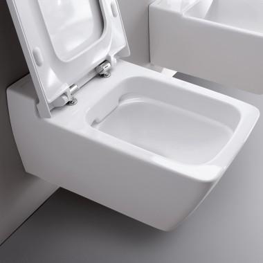 Geberit Xeno² WC puodas su atidarytų dangčius