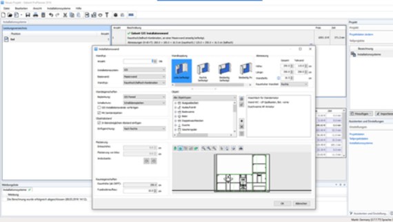 Geberit ProPlanner montavimo sistemoms