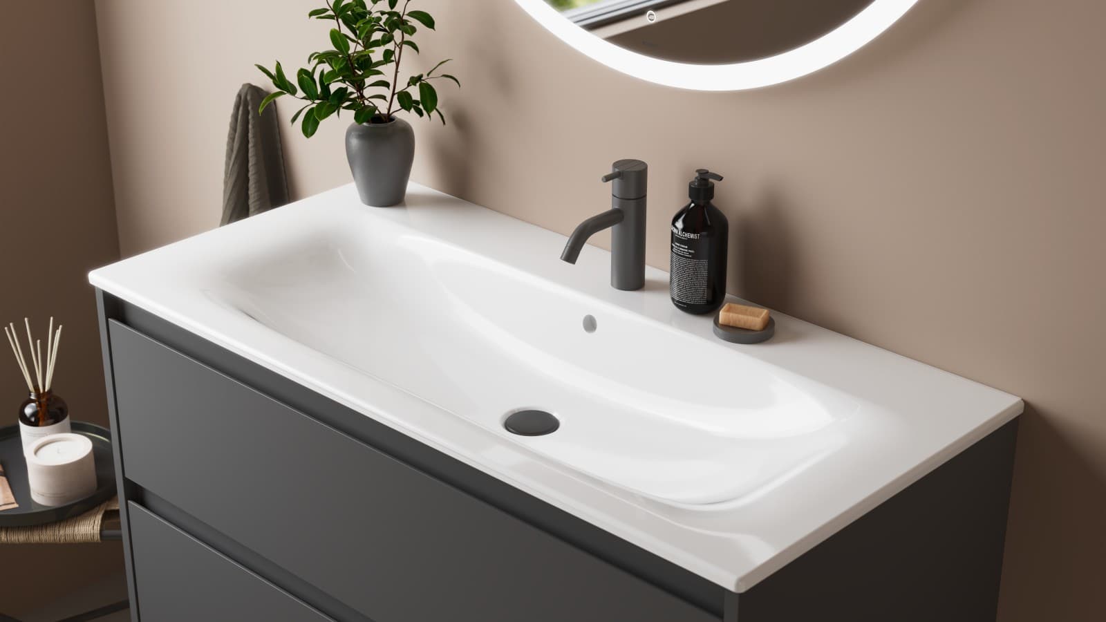 Geberit Selnova Square vonios kambario baldų serija Geberit Selnova Square vonios kambario baldų serija