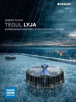 Geberit Pluvia - lietaus nuotekų sistemos brošiūra Geberit Pluvia - lietaus nuotekų sistemos brošiūra