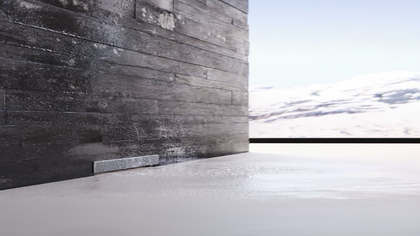 Į sieną įmontuotas latakas Į sieną įmontuotas latakas