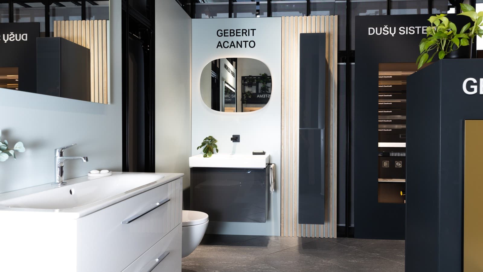Geberit Acanto ir Selnova vonios kambario baldų serijos Geberit Acanto ir Selnova vonios kambario baldų serijos