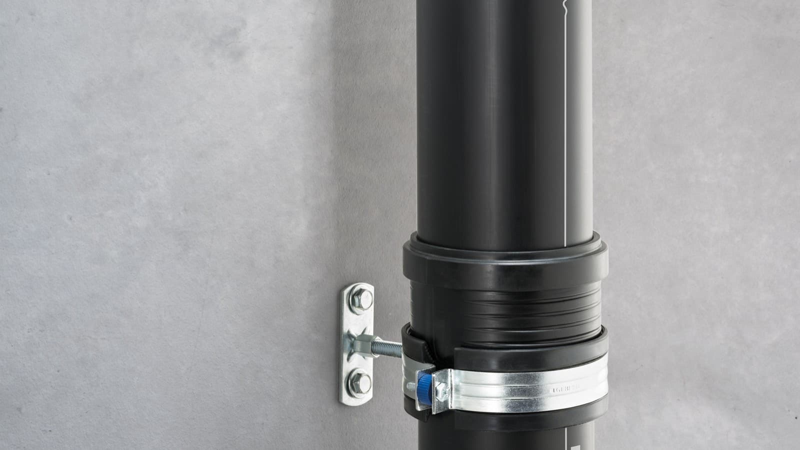 Sound-decoupled system pipe bracket for Geberit Silent-Pro Sound-decoupled system pipe bracket for Geberit Silent-Pro