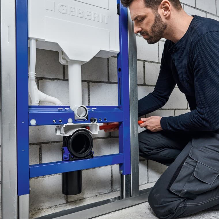 Geberit Power & Connect dėžutės montavimas Geberit Power & Connect dėžutės montavimas
