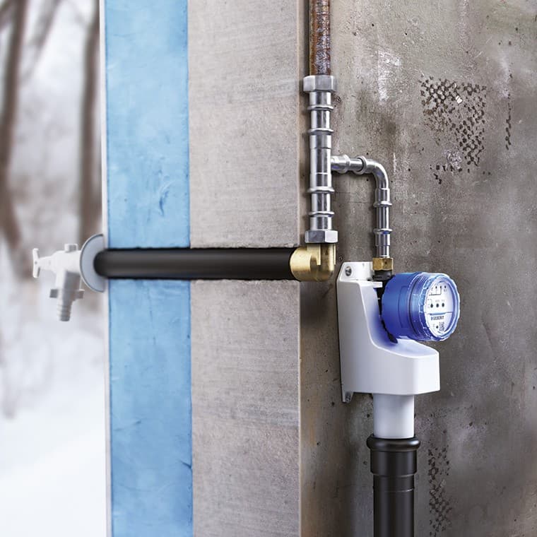 Geberit Rapid higieninio praplovimo sistemos naudojimo pavyzdys: laikini aklinieji vamzdynai dėl sezoninio instaliacijos naudojimo Geberit Rapid higieninio praplovimo sistemos naudojimo pavyzdys: laikini aklinieji vamzdynai dėl sezoninio instaliacijos naudojimo