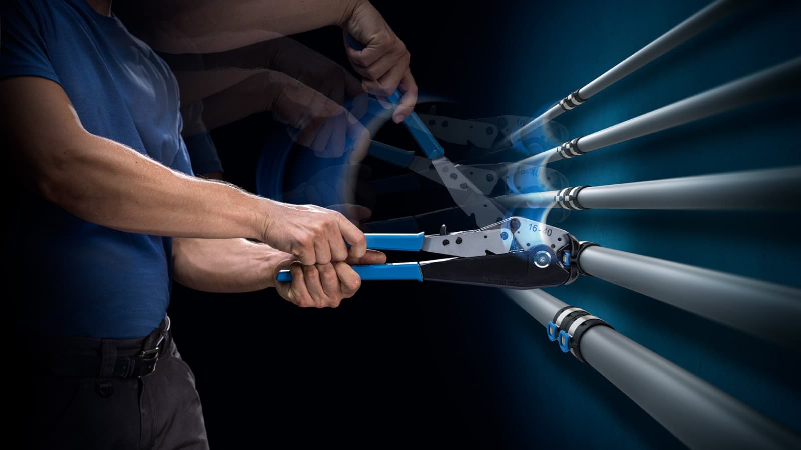 Geberit FlowFit: nebereikia keisti įrankių Geberit FlowFit: nebereikia keisti įrankių