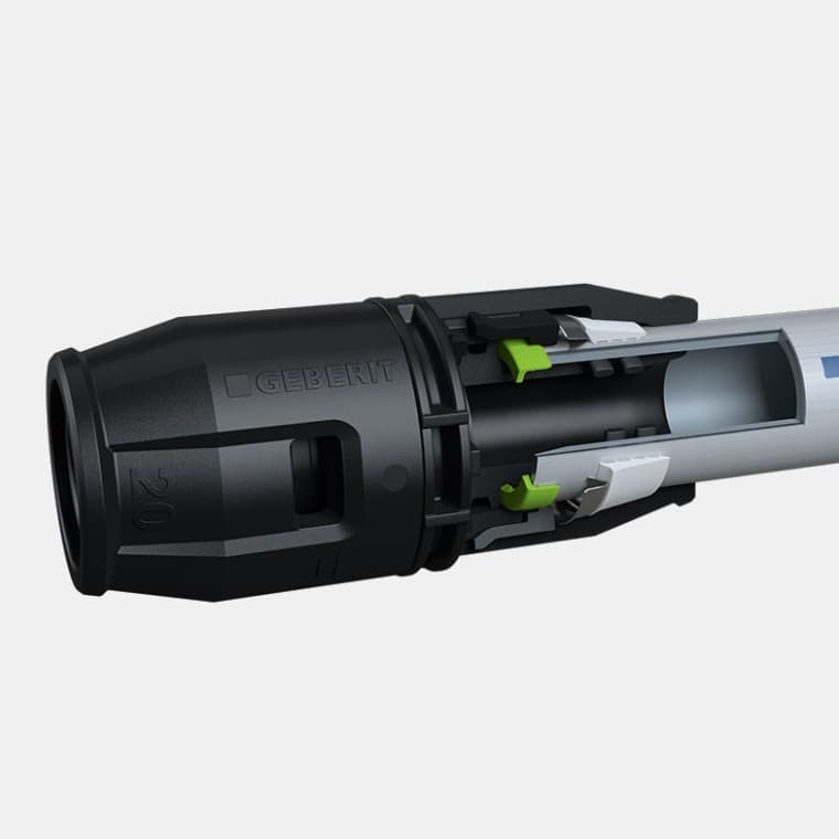 Geberit PushFit tvirtinimo detalių skersmuo Geberit PushFit tvirtinimo detalių skersmuo